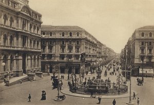 Naples : Piazza Della Borsa et Rettifilo Corso Umberto I - Italian Photographer