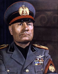 Portrait de Mussolini (photo)