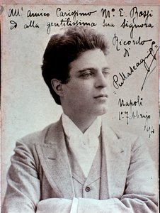Portrait du compositeur italien Pietro Mascagni (1863-1945) - Italian Photographer