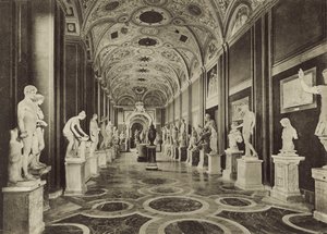 Musée du Vatican, Intérieur de la Salle des Statues - Italian Photographer