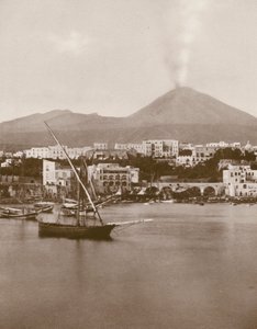 Torre Del Greco, Panorama et Vésuve (photo n/b) - Italian Photographer