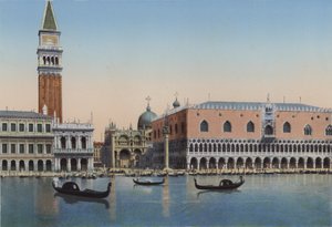 Venise, Piazzetta San Marco et Palais des Doges depuis la lagune - Italian Photographer