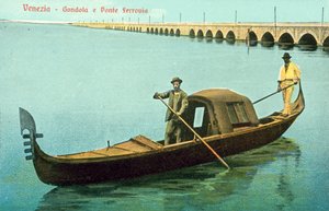 Venise, gondole, Ponte Ferrovia