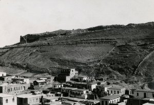 Vue des murs hellénistiques dans le coin nord-est de l