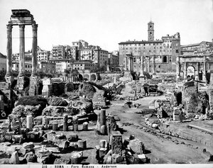 Vue du Forum Romain, vers 1890
