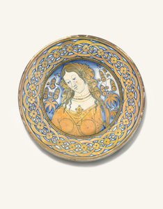 Plat Deruta Bella Donna, vers 1500-30 - Italian School