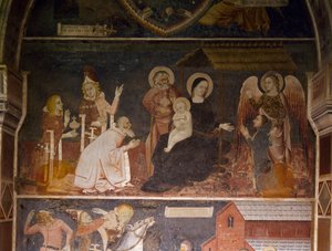Adoration des Mages (fresque) - Italian School