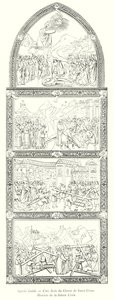 Agnolo Gaddi, côté droit du chœur de Santa Croce, histoire de la Sainte Croix - Italian School