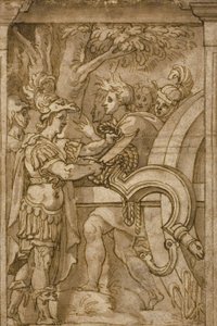 Alexandre coupant le nœud gordien