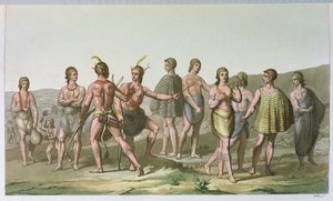 Indiens américains de Caroline du Sud, vers 1820 - Italian School