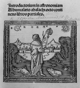 Un astronome observant les étoiles, de Introductorium in astronomiam, publié à Venise en 1506 - Italian School