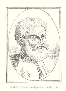 Andrea Pisano, Sculpteur et Architecte (gravure) - Italian School