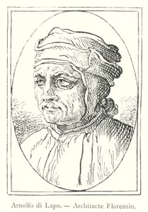 Arnolfo di Lapo, Architecte Florentin (gravure) - Italian School