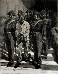 Arrestation de Giovanni Passannante (1849-1910) qui a mené l