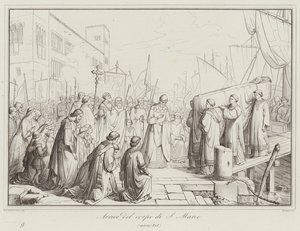 Arrivée du corps de Saint Marc, 828 - Italian School
