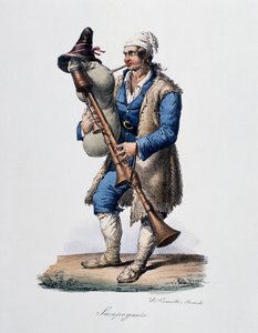 Joueur de cornemuse, Italie - Italian School