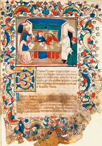 Banque, école véneto-bolognaise (miniature) - Italian School