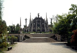Palais baroque de Vitaliano I Borromeo datant de 1632, Isola Bella, Lac Majeur (Lago maggiore) Italie - Italian School