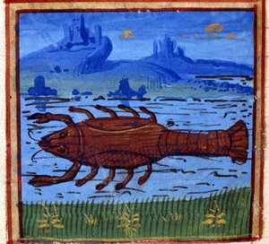 Signe du Cancer. Horoscope italien ; milieu du XVe siècle - Italian School
