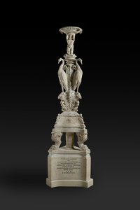 Candélabre avec image de grues - Italian School
