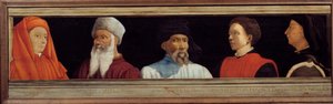 Cassone avec 5 portraits du maître de la Renaissance florentine - Italian School