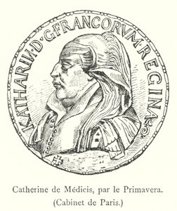 Catherine de Médicis, par le Primavera, Cabinet de Paris (gravure) - Italian School