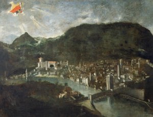 Ville de Trente, ex-voto de 1682, Italie