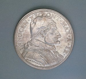 Pièce de monnaie représentant le pape Innocent XI