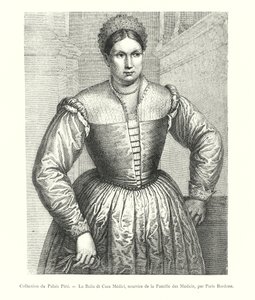 Collection du Palais Pitti, La Balia di Casa Medici, nourrice de la famille des Medicis, par Paris Bordone - Italian School