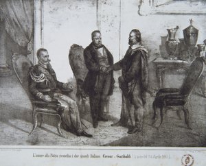 Conseil entre Garibaldi et Cavour le 24 avril 1861