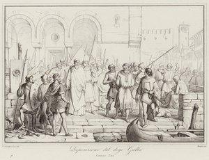 Déposition du Doge Galla, 750 - Italian School