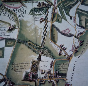 Détail de la carte de la ville de Vérone et de ses faubourgs, Italie - Italian School