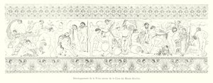 Développement de la Frise autour de la Ciste du Musée Kircher - Italian School