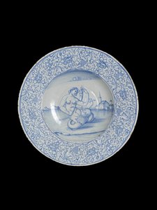 Plat avec une sirène, Venise - Italian School