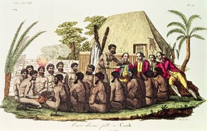 Offrandes divines faites au capitaine Cook (1728-79) dans les îles Sandwich