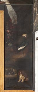 Chien et grue couronnée grise, Mythe d
