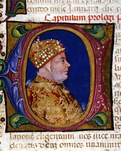 Doge Antonio Venier, portrait illuminé de 1382 - Italian School