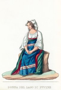 Donna Del Lago Di Fucine - Italian School