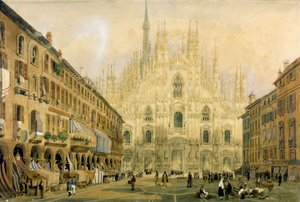 Place du Dôme et Cathédrale de Milan. 1811. - Italian School