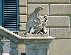 Aigle et blason, Villa di Celle - Italian School