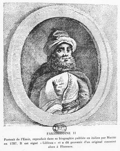 Émir Fakhr-al-Din II (gravure) - Italian School