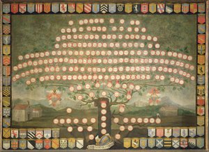 Arbre généalogique de la famille Davanzati - Italian School