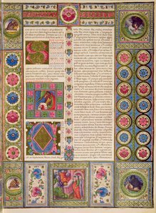 Ouverture du livre du prophète Sophonie, de la Bible Borso d