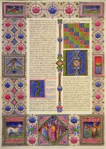 Fol.104v Livre du prophète Zacharie, de la Bible Borso d