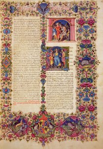 Premier Livre des Chroniques, de la Bible Borso d