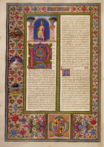Lettre de Saint Paul à Cortina, de la Bible de Borso d