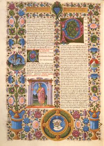 Fol.204v Lettre de Saint Paul aux Colossiens, de la Bible Borso d