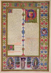 Lettre de Saint Paul à Philémon, de la Bible Borso d