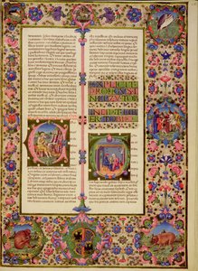 Fol.212r Livre de Tobie, de la Bible Borso d