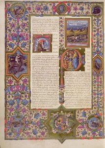 Fol.270v Ouverture du livre de Salomon, de la Bible Borso d